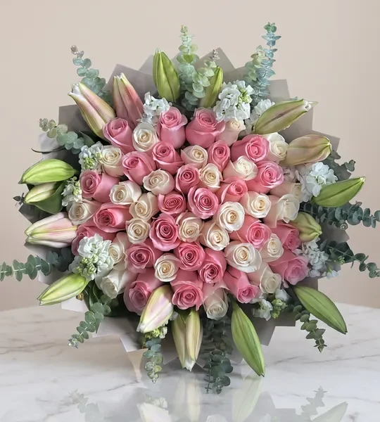 Lilies & roses
