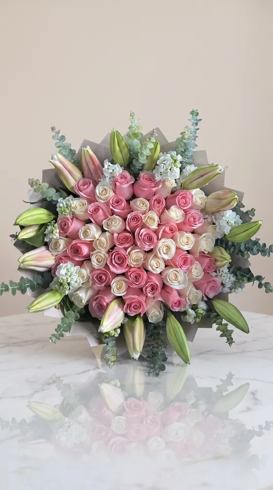 Lilies & roses